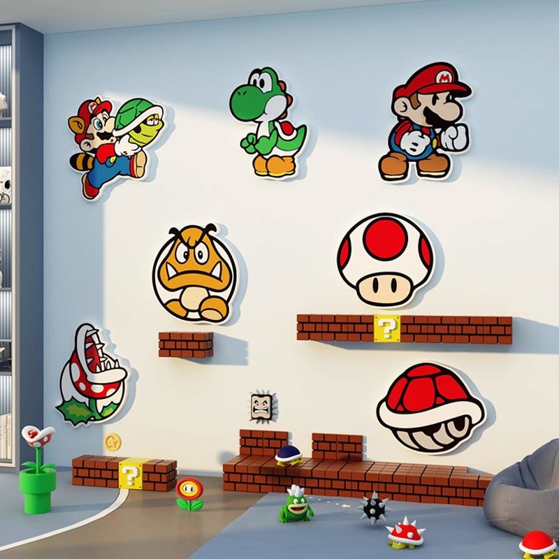 米奇墙纸壁画儿童房间布置墙面装饰用品公卧室床头改造小物件,家居饰品,文化墙贴,淘宝优惠券,粉丝福利购,淘宝优惠卷