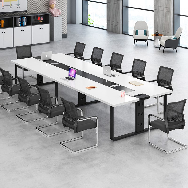 会议桌长桌现代大小型家具职员培训桌洽谈接待长条桌椅