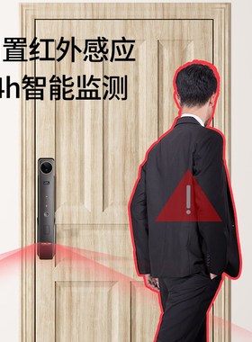 德利DZo电子锁人脸识别智能锁视对讲木门防盗门指纹锁