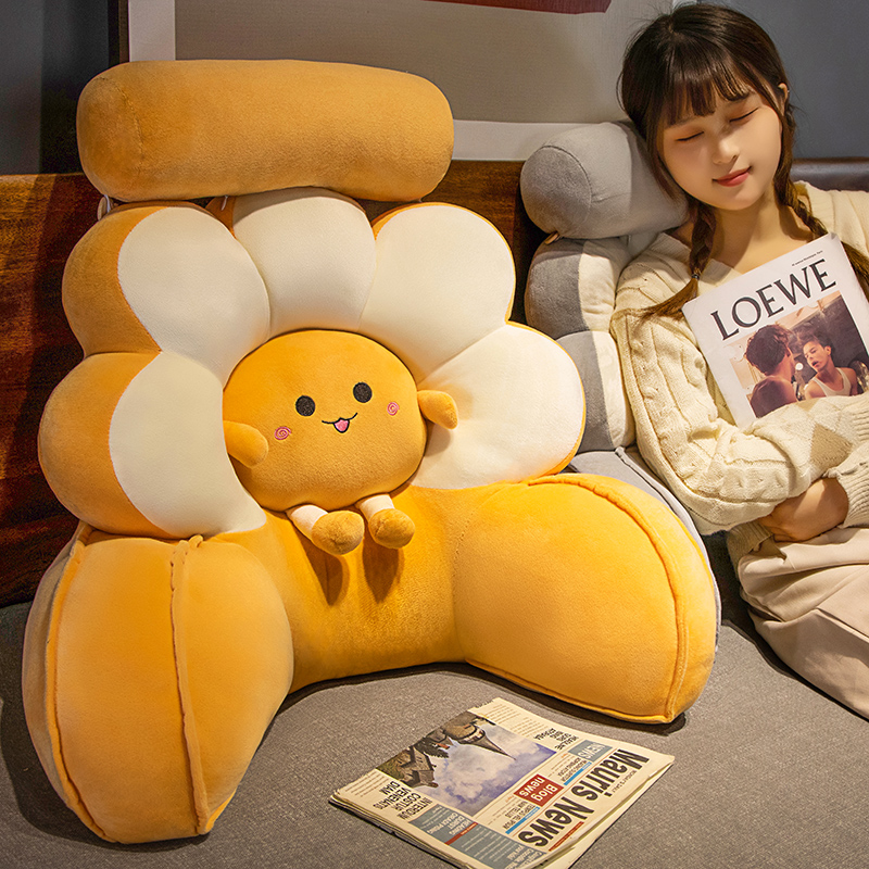 靠垫办公室腰靠垫座椅久坐护腰神器孕妇腰垫汽Q车用椅子靠背垫靠