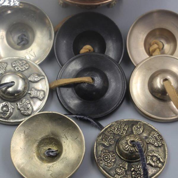 纯铜碰铃碰钟响铃铜拔尼泊尔手工西藏民族风打击乐器法器撞铃叮铛