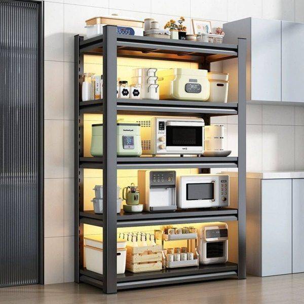 厨房多功能置物架台面双层电饭煲收纳架用品家用大全烤箱微波炉架,厨房/烹饪用具,微波炉置物架,淘宝优惠券,粉丝福利购,淘宝优惠卷