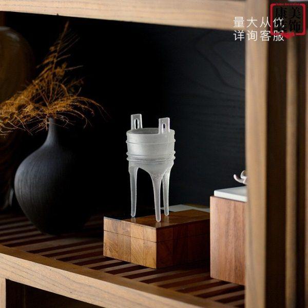 新中式白色树脂鼎磨砂香炉 客厅书房样板房家居客厅玄关装饰摆件,家居饰品,花瓶,淘宝优惠券,粉丝福利购,淘宝优惠卷