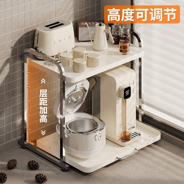 不锈钢微波炉置物架厨房电器烤箱电饭煲台面抽拉式收纳架子专用,厨房/烹饪用具,微波炉置物架,淘宝优惠券,粉丝福利购,淘宝优惠卷