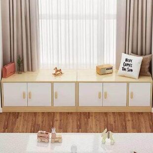 窗边柜可坐飘窗台柜子储物柜地柜长条杂物收纳柜炕柜家具放棉被