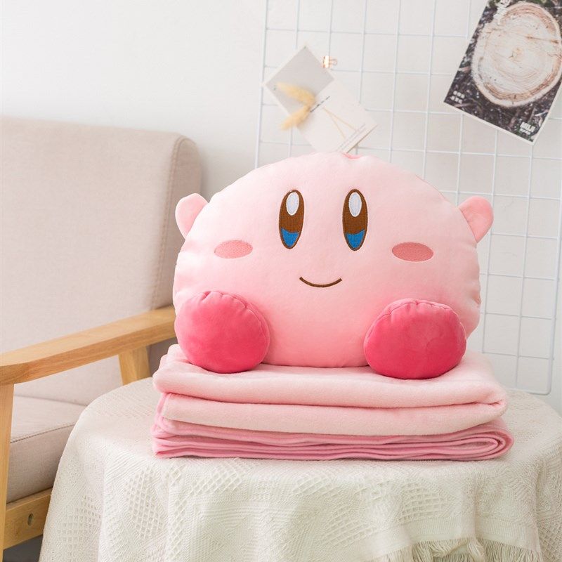 可爱粉红色卡比毛绒玩具玩偶抱枕毯靠垫办公室空调午睡毯子大号,居家布艺,抱枕被,淘宝优惠券,粉丝福利购,淘宝优惠卷