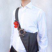 耳机包入耳式 耳机收纳袋线控耳机收纳包背包肩带耳机便携收纳包