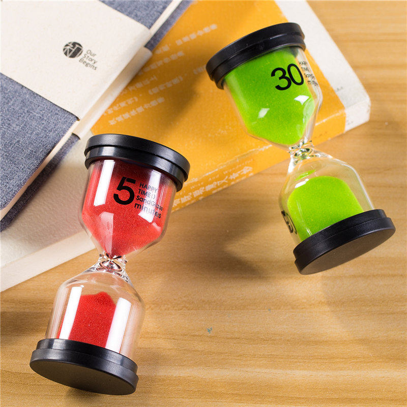 儿童沙漏计时器10/30/60分钟一小时时间管理防摔刷牙漏斗沙流沙瓶,家居饰品,装饰摆件,淘宝优惠券,粉丝福利购,淘宝优惠卷