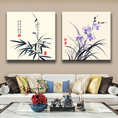 清廉廉政diy数字油画手工涂色荷花莲花填色油彩画新款填充装饰画