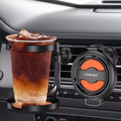 车载水杯架子空调主驾驶出风口扩展水杯固定座多功能折叠奶茶杯托