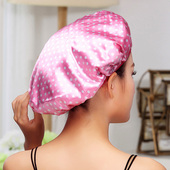 厨房帽子防尘防油烟头套浴帽防水成人女款 淋浴洗头洗澡帽加厚可爱