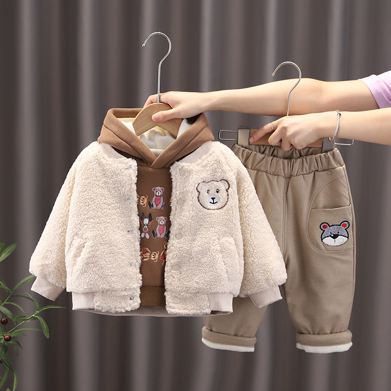 男童装秋冬款加厚三件套装婴儿童小孩宝宝冬装0-1-2-3岁半4外套潮,童装/婴儿装/亲子装,套装,淘宝优惠券,粉丝福利购,淘宝优惠卷