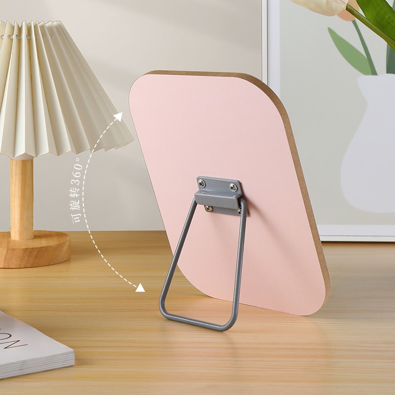 折叠小镜子学生宿舍专用梳妆镜女便携家用台式支架翻盖桌面化妆镜