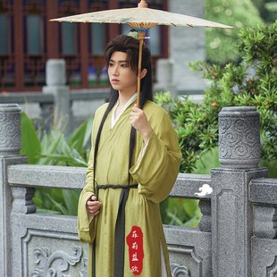 全套夏季 汉服男装 国风道服古装 宋制男士 公子侠客风 古风仙气成人款