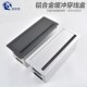 办公桌面铝合金缓冲穿线盒翻盖带毛刷电脑会议桌线孔盖插座收纳盒