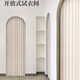 試衣間門簾遮擋簾免打孔客廳分隔陽臺擋風拉簾夏季 布簾家用門簾子