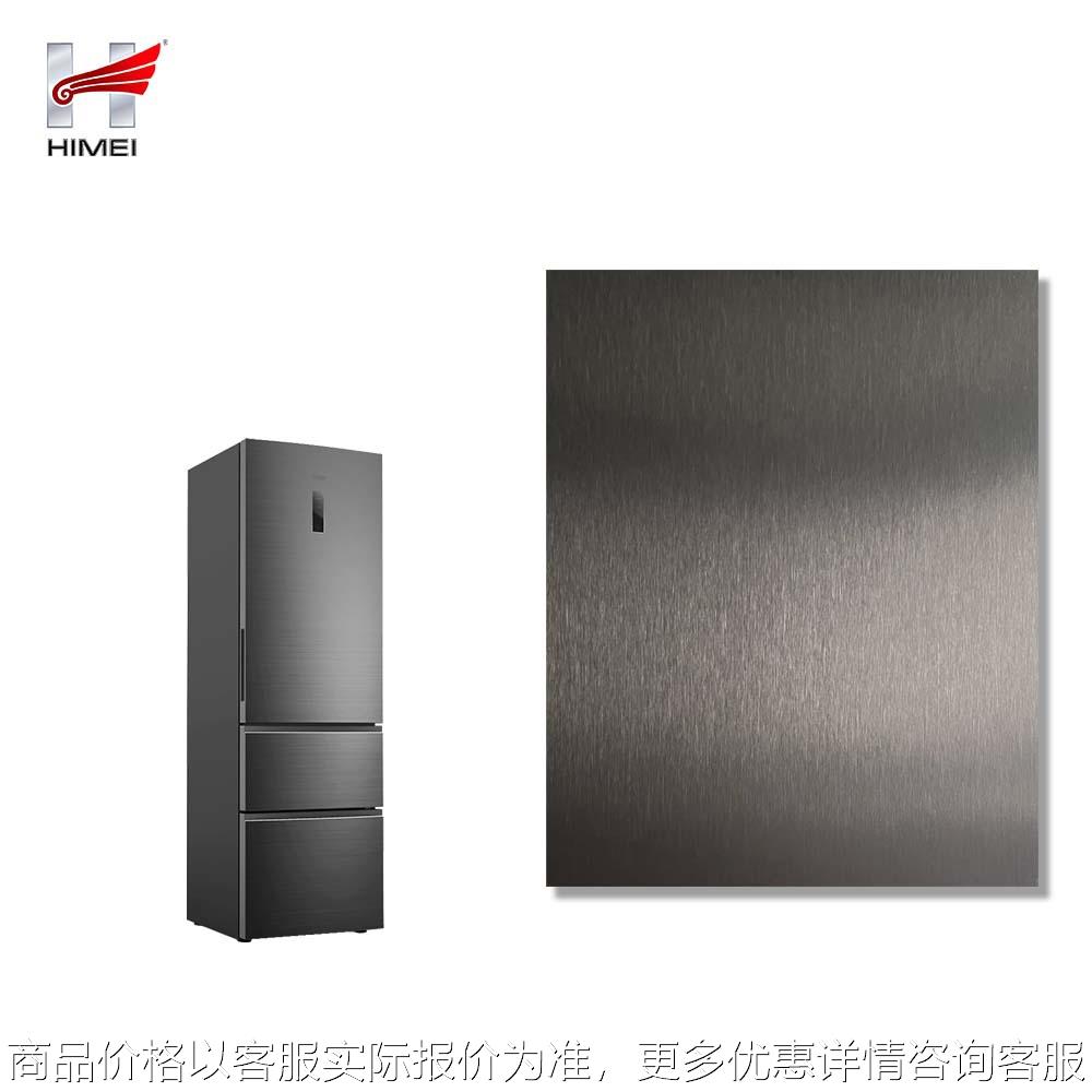 DX51D炫灰仿不锈钢金属拉丝纹路彩钢覆膜钢板冰箱门板装饰VCM板