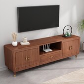 实木电视柜客厅新款 落地小户型新茶几电视柜