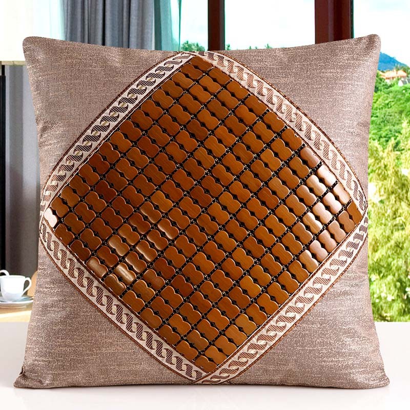 精品 夏季碳化麻将块竹靠垫凉席抱枕皮沙发办公椅腰枕小大号含,居家布艺,靠垫/抱枕,淘宝优惠券,粉丝福利购,淘宝优惠卷