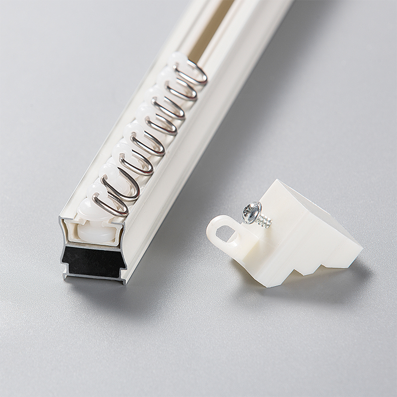 202年新款白色加厚型铝合金静音轨道单轨轨顶装侧装内窗