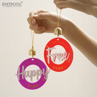 铃挂件风铃挂饰客厅室内进门提醒铃铛挂门上治愈系