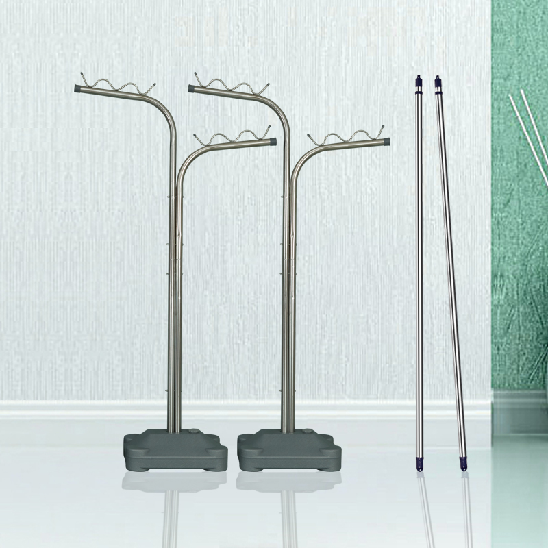 晾衣架落地折叠室外锈钢杆式阳台晒被架大型晒衣架晾衣杆