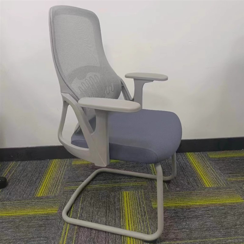 高靠背带枕头靠腰舒服网布转椅透气久坐不累椅子办公椅职员椅