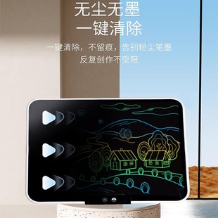 图涂熊寸儿童画板彩色液晶手写板擦宝宝家用涂鸦写字黑板