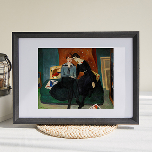 实木画框装裱挂墙装饰大相框定制木框拼图裱框