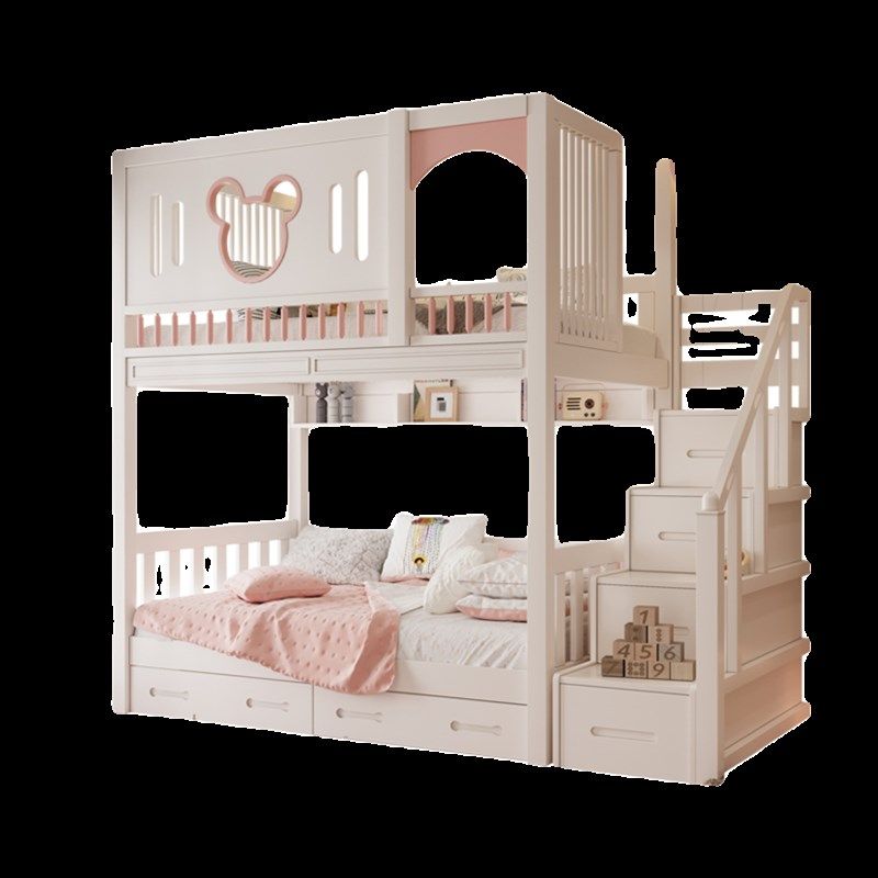 全实木儿童床高低床人床上下铺子母床城堡公床女孩二层层床,住宅家具,高低/子母床,淘宝优惠券,粉丝福利购,淘宝优惠卷