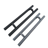 门把手黑色玻璃门拉手灰色地弹门拉手加厚木门拉手 白色门把手