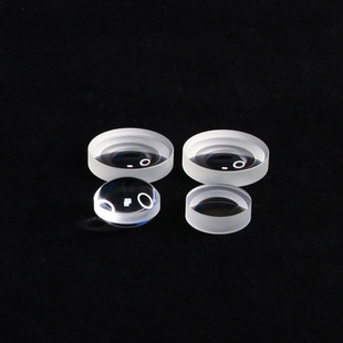 透镜光学元件器材凹凸镜片弯月设计消色差玻璃镀膜