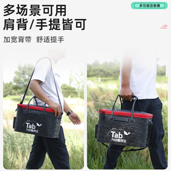 装鱼桶活鱼桶新款鱼护桶钓鱼桶可折叠装鱼箱野钓专用鱼包鱼桶宣旭