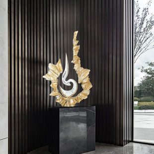 仿古油抽象雕塑玄关装 酒店大堂摆设 饰品客厅落地摆件样板间软装