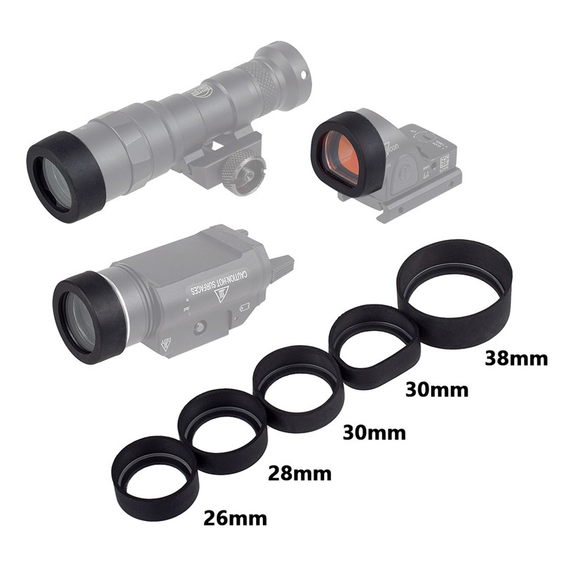 T1/M300/M600V/TLR-1/SRO/MROF电筒挡片26mm/28mm电筒/红点保护罩