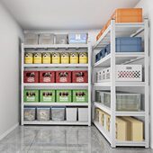 仓储货架多层置物架快递架子落地家用阳台简易储物架储藏室铁架子