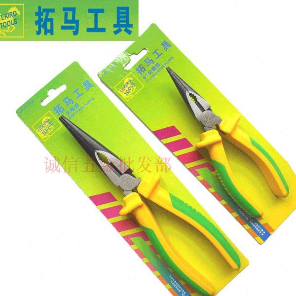 TEKIRO 台湾拓马工具偏心省力尖嘴钳 6寸8寸 专业级钳子 终身保用