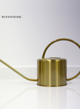 本木庐舍丨长嘴金色不锈钢浇水壶 简约复古轻奢风