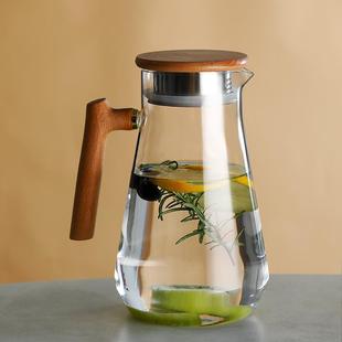 玻璃冷水壶大容量加厚耐热高温凉白开水壶水杯套装 家用凉水壶日式