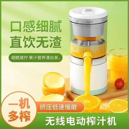 榨汁机家用甘蔗水果原汁自动榨汁机压榨渣汁分离器小型式