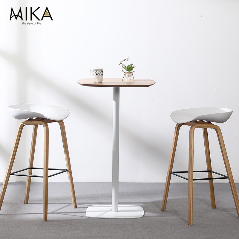 家用小户型圆桌餐桌白色小方桌吃饭桌子简约会议洽谈桌网红餐桌椅