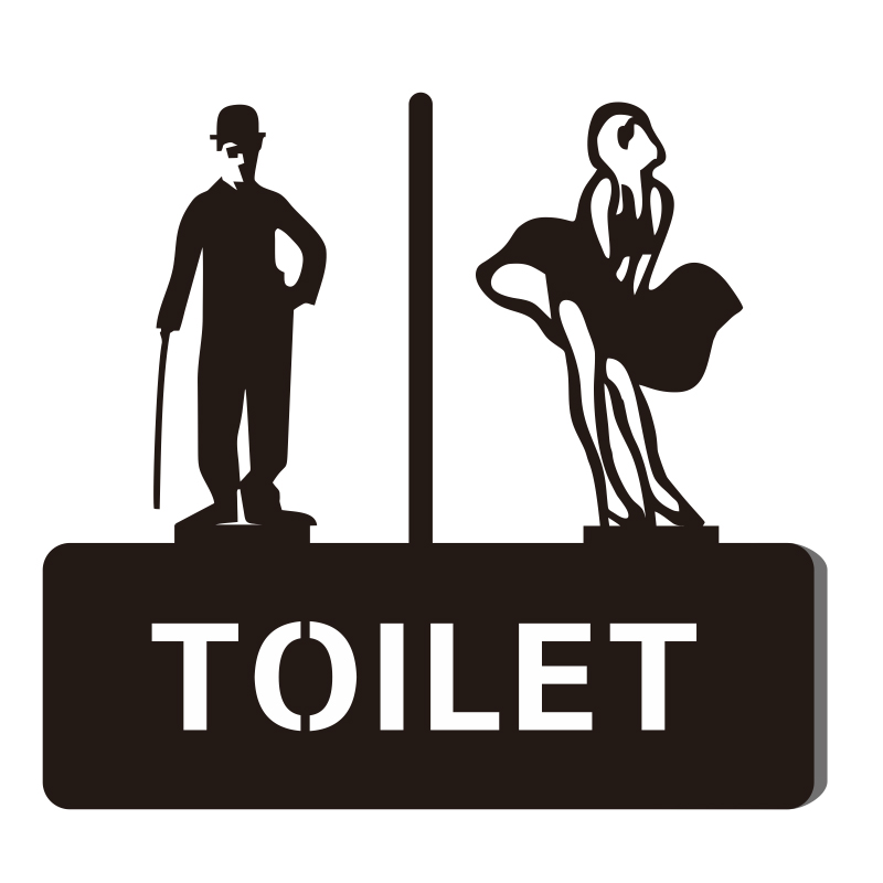 个性男女卫生间提示门牌创意洗手间标志牌厕所标志定制亚克力标识