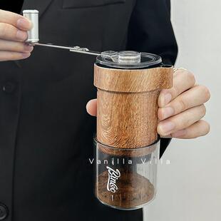 小型户外手摇钢芯手冲器具摩卡壶研磨器 咖啡磨豆机手动迷你便携式