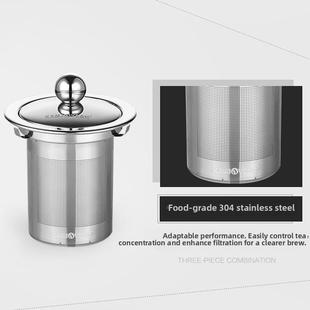 02便携式 金藻A 高端雅杯茶水分离可拆卸耐高温家用加厚茶壶