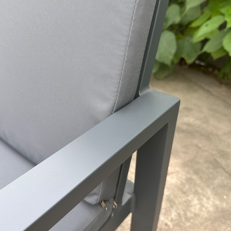 户外沙发北欧简约休闲庭院室外露天阳台木纹色铝合金花园民宿家具