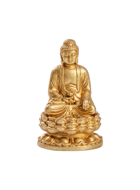 纯铜迷你小佛像随身阿弥陀佛观音文殊菩萨黄财神家用供奉摆件一寸