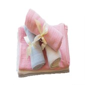 春秋婴儿针织盖毯洞洞毯新生儿毯纯棉春夏空调毯宝宝夏季 透气毯