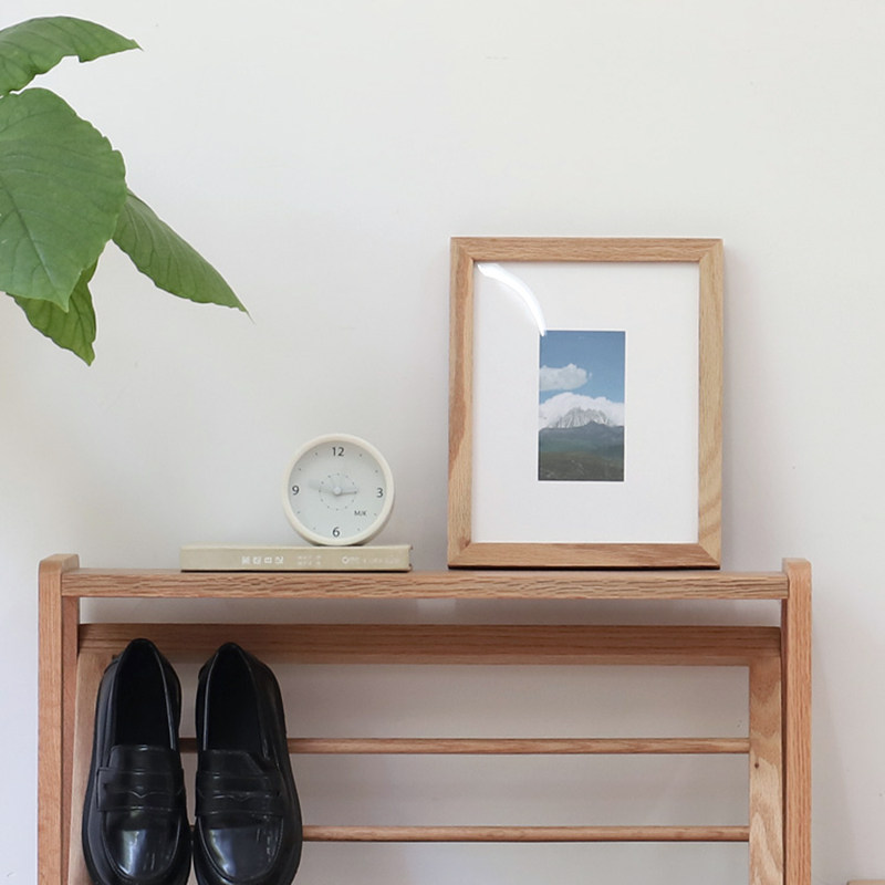 桌面相框8寸10寸摆台婚纱照红橡木木纯实木原木a4优质小相框画框