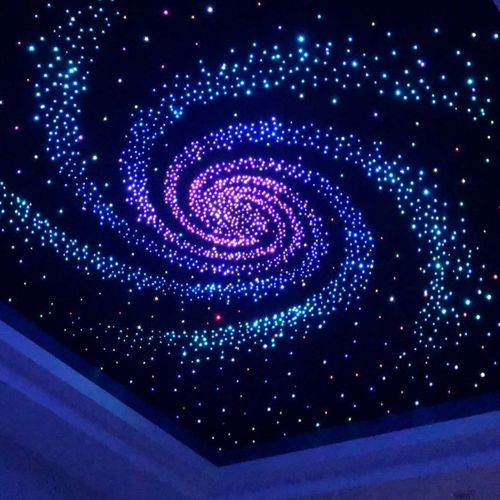 星空顶天花板吊顶影音室儿童房室内房间客厅酒吧ktv光纤灯星空灯