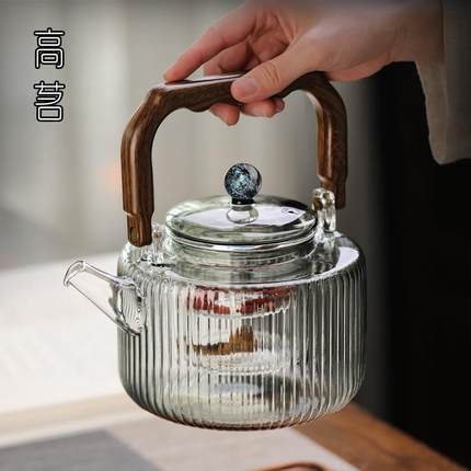 2024新款煮茶壶大容量玻璃围炉煮茶器专用耐高温电陶炉养生壶家用